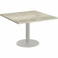 Special-T Table, Square, 36inx36inx29in, Fog Gray Base/Aged Driftwood Top SCTCANT23636GAD